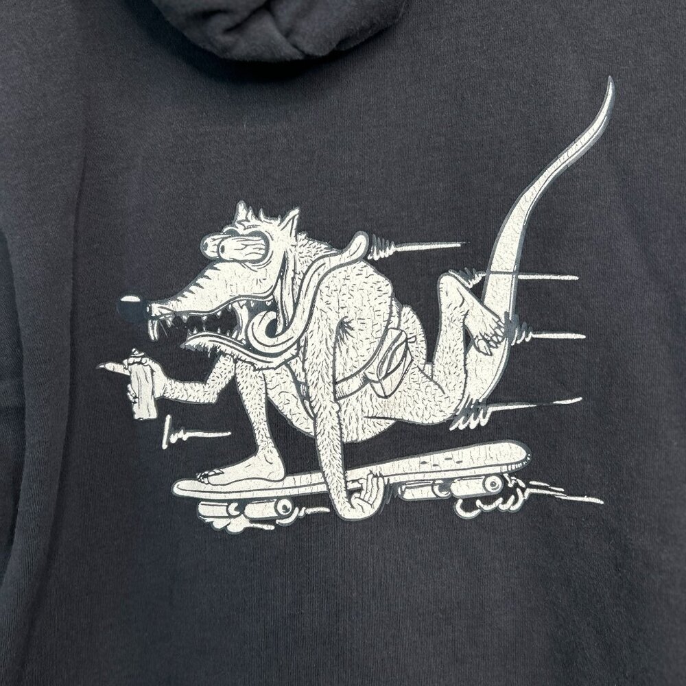 New York City Yellow Rat Bstrd Unisex Black Hoodie - Picture 8 of 10
